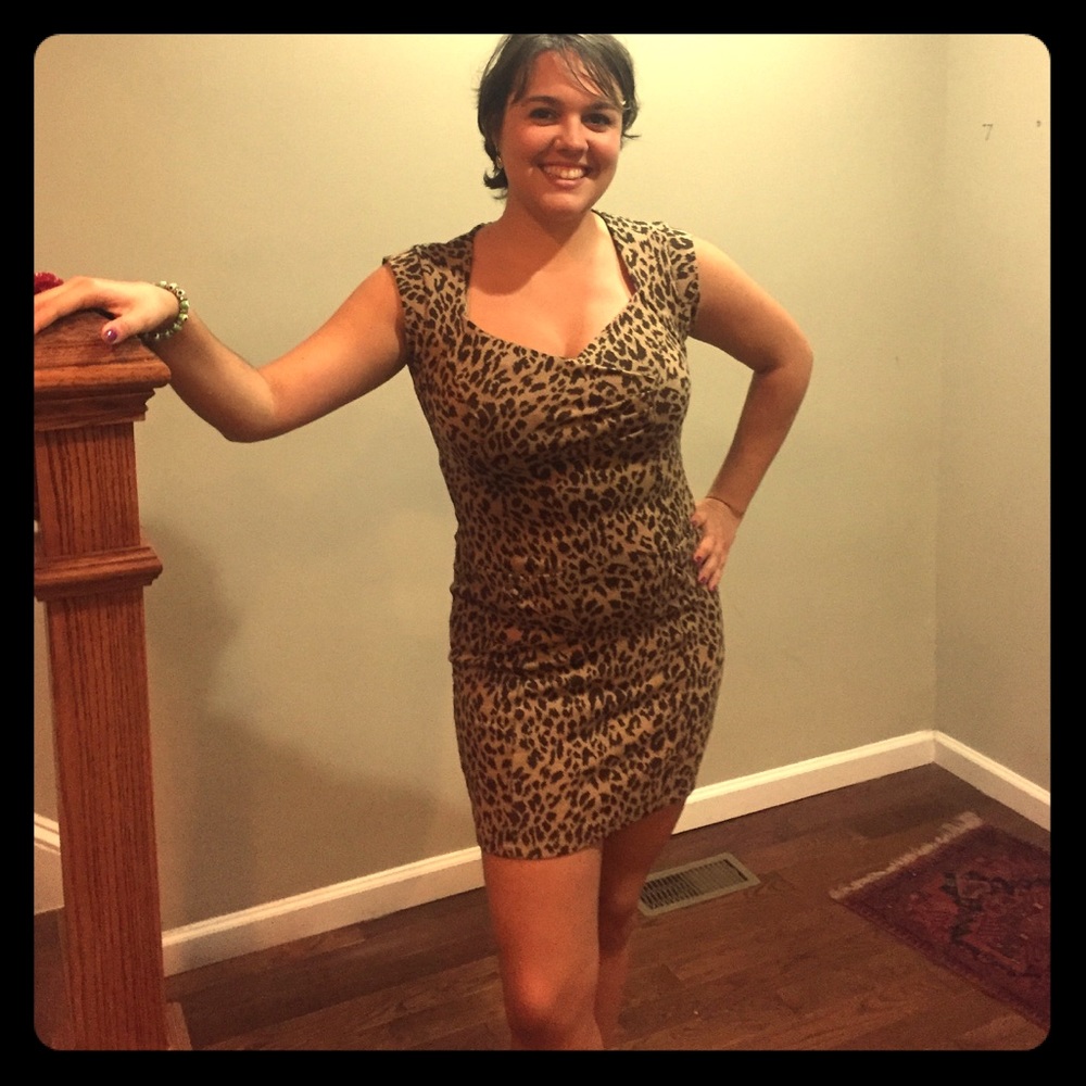 Leopard print dress