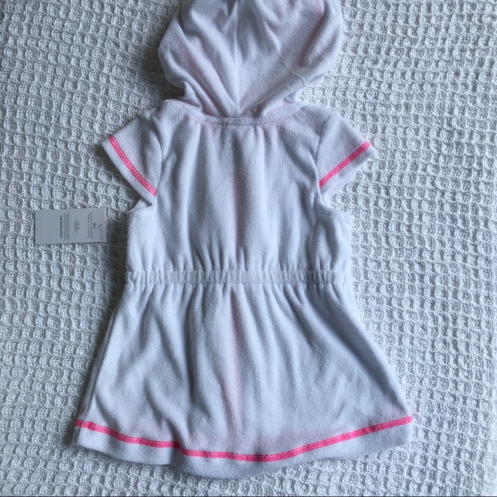 Carter's Hooded Terry Cover-Up New - Picture 7 of 7