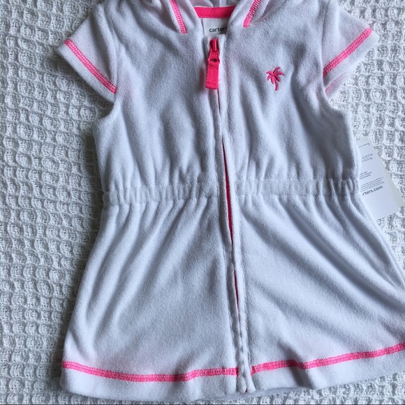 Carter's Hooded Terry Cover-Up New - Picture 4 of 7