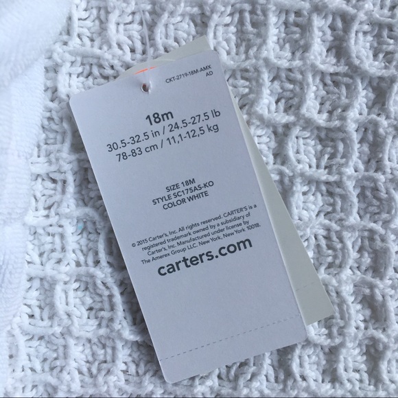 Carter's Hooded Terry Cover-Up New - Picture 5 of 7