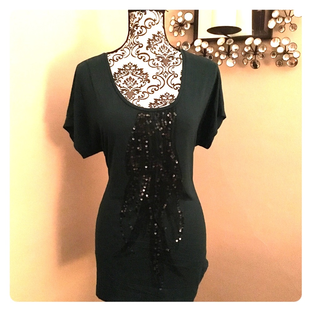 EUC Dark Green Jersey Tee by Mossimo XL