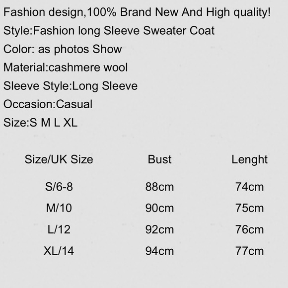 Last one! Cozy Cashmere Wool Cardigan - Picture 3 of 3