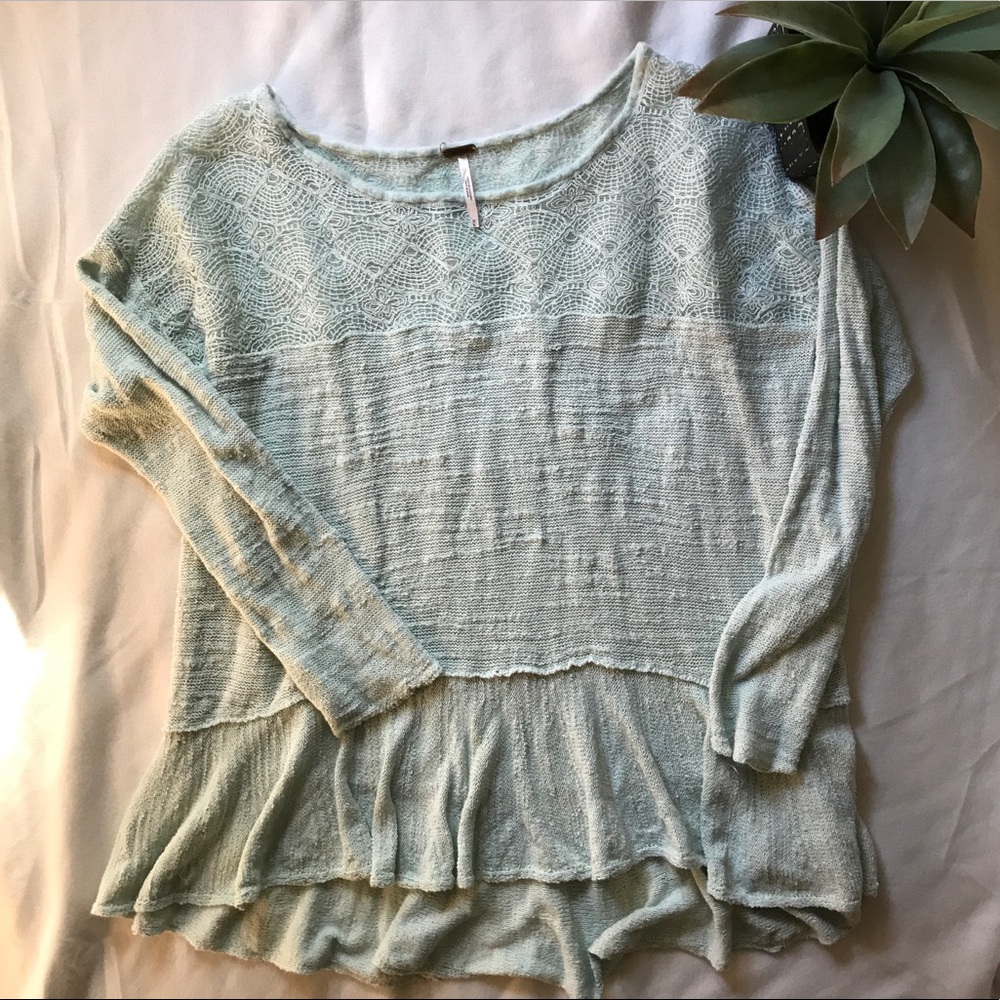 FREE PEOPLE Mint Sweater