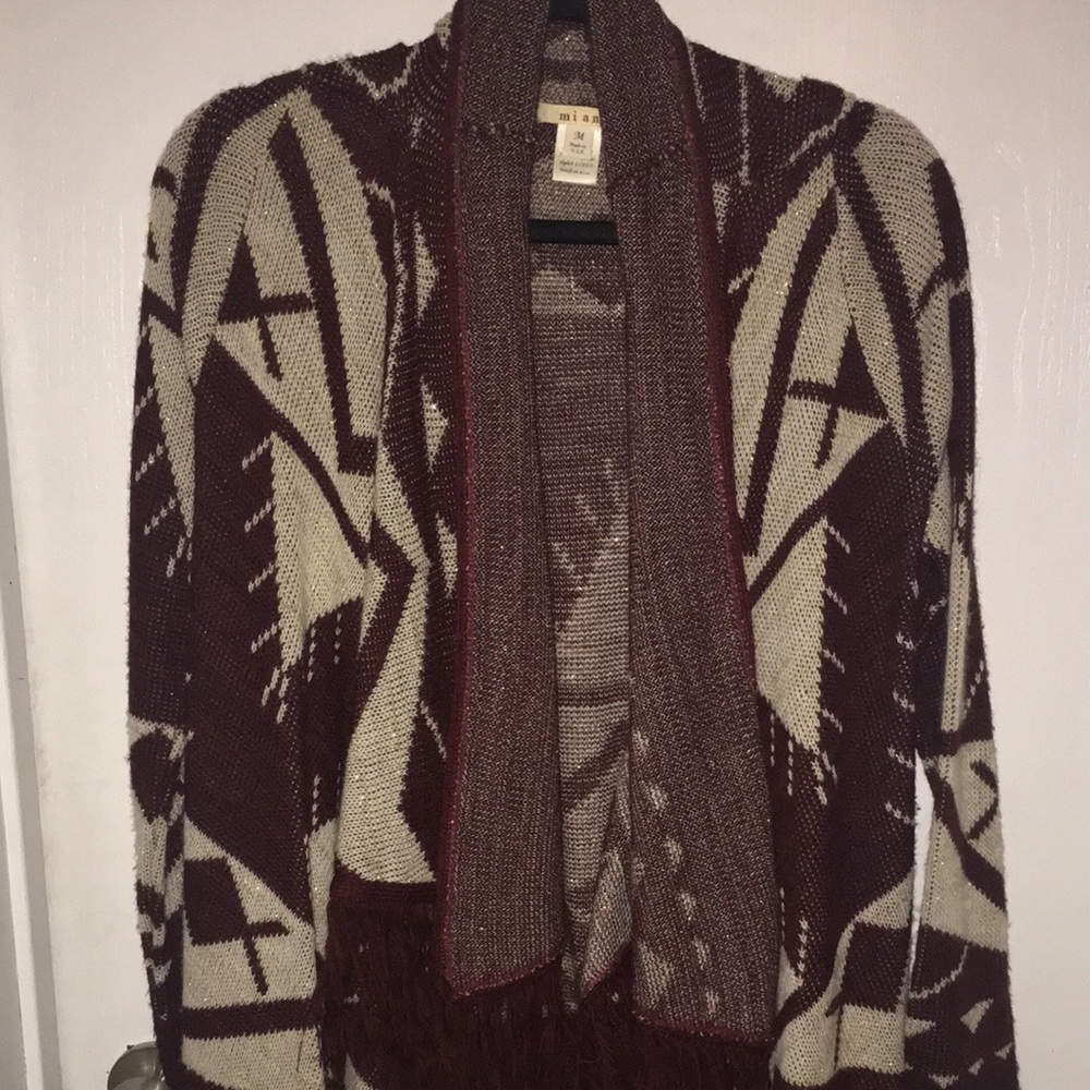 Francesca's flowy cardigan