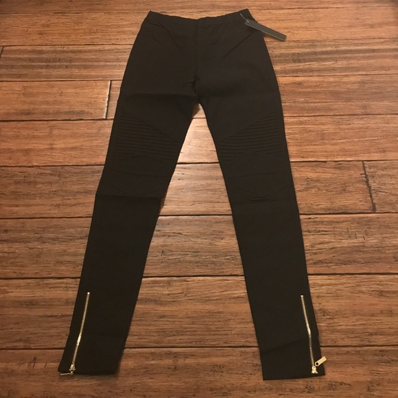 [HOST PICK] Black Moto Biker Pants - Picture 4 of 8