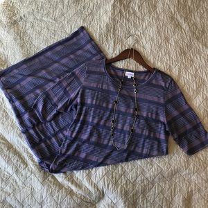 ❗️BOGO 50% off❗️LLR Julia Striped Dress *EUC*