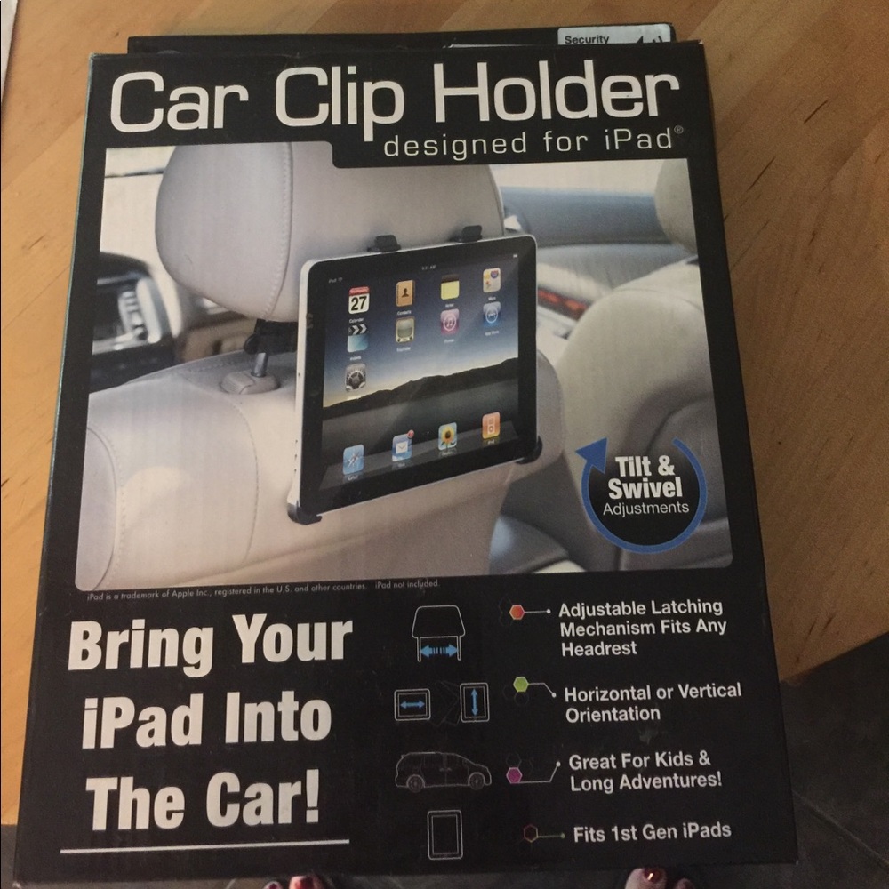 iPad holder for the car.