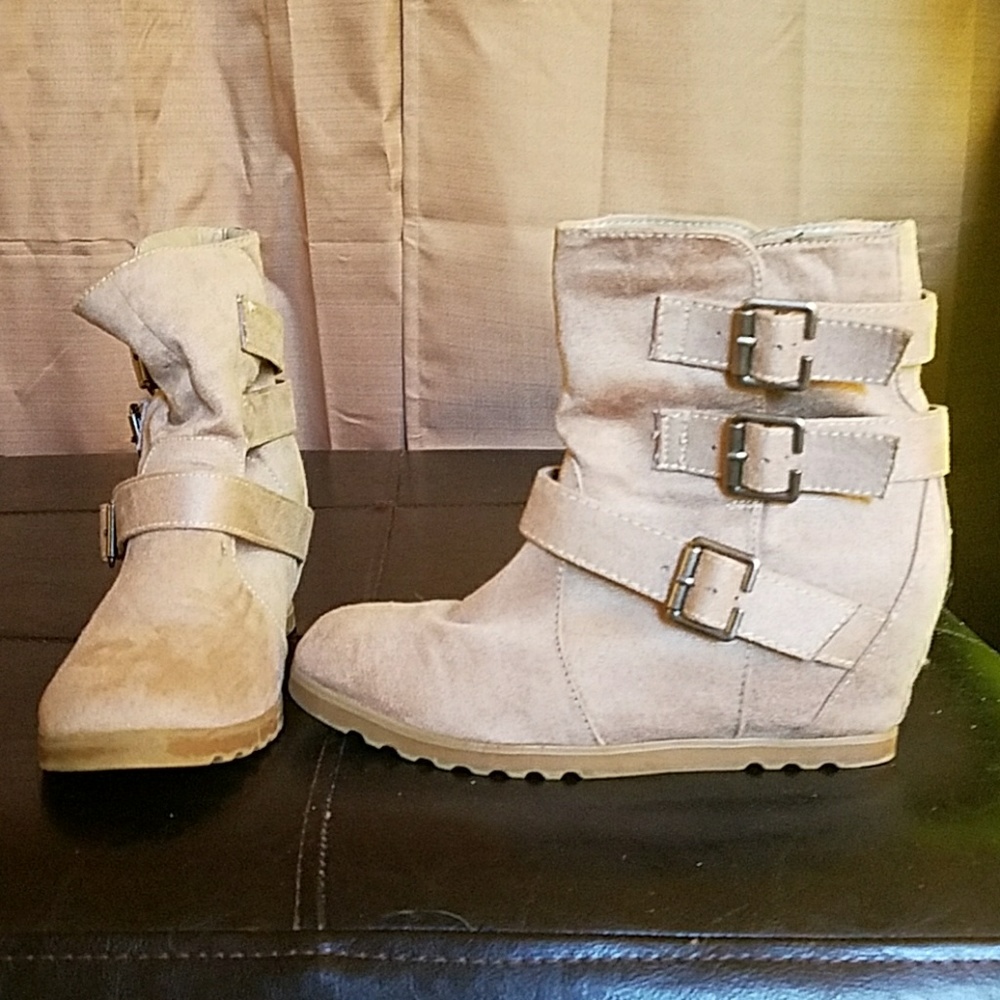 Bethany Mota Wedged Booties