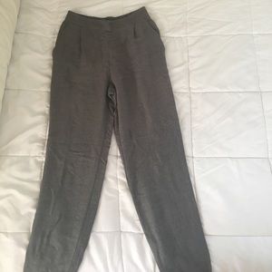Gray trousers
