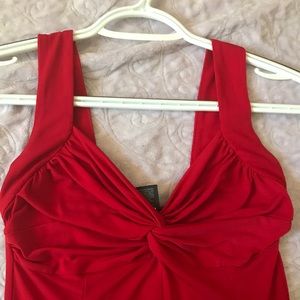 Form fitting red dress!