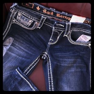 Brand NWT Rock Revival Kai Jeans Size 24/32