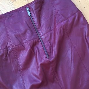 Skirts - OX BLOOD RED LEATHER SKIRT SIZE 6 Skirts - OX BLOOD RED LEATHER SKIRT SIZE 6
