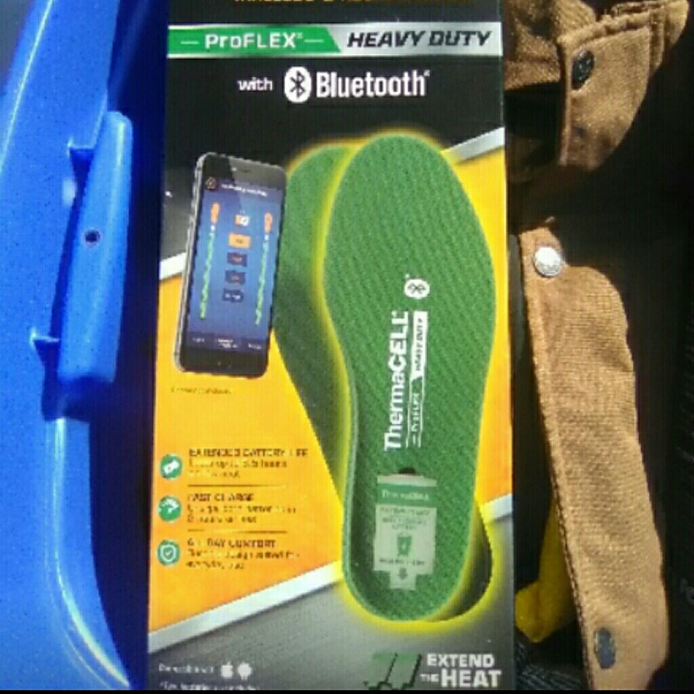 Thermacel Bluetooth heavy duty heated insoles