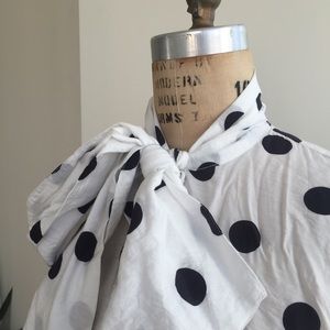H&M Tops - H&M polka dot tie blouse Size 8 (medium) H&M Tops - H&M polka dot tie blouse Size 8 (medium)