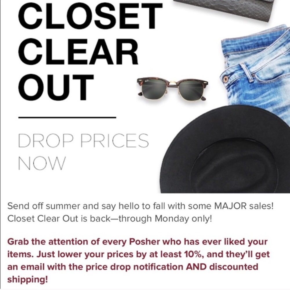 Closet Clear Out!! Tag me on item to drop by 10%!!