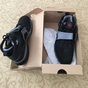 nike huarache men sneakers black basketball