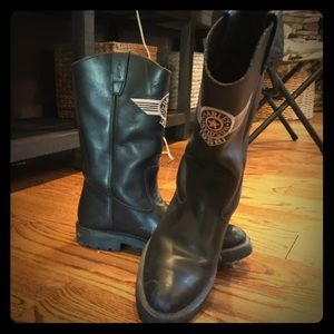 Leather Harley Davidson boots black 10.5