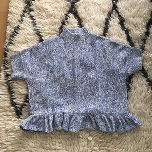 kate spade peplum sweater sx small