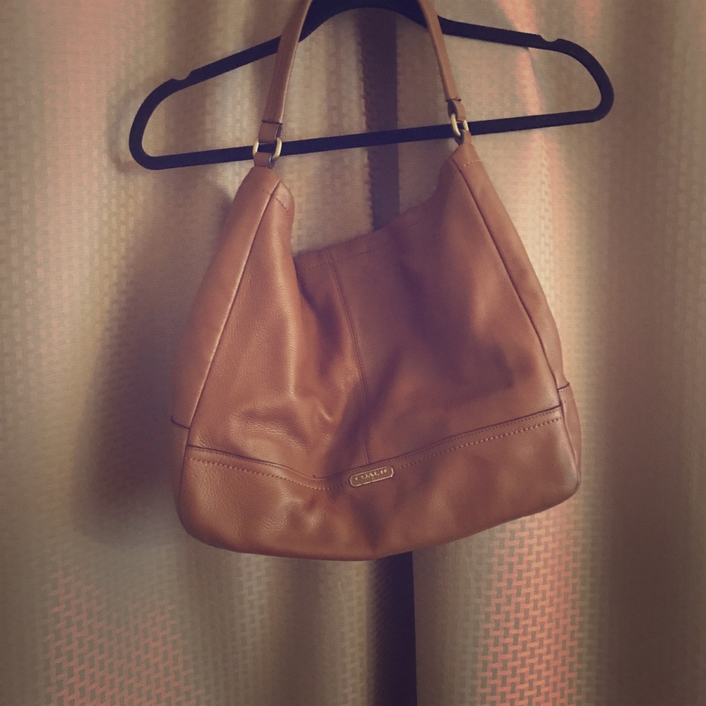 Coach leather tote