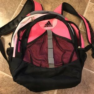 Pink adidas backpack!