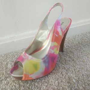 Style&Co vibrant multicolored heels