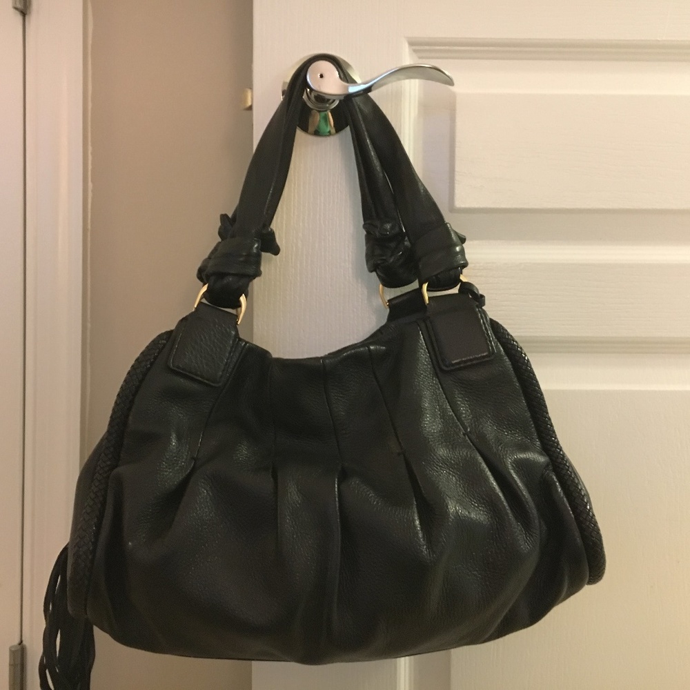 Cole Haan Phoebe Small Triple-Zip Satchel - Black