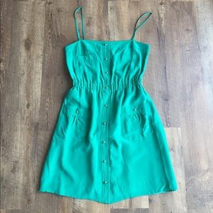 Shoshanna Silk Snap Front Dress