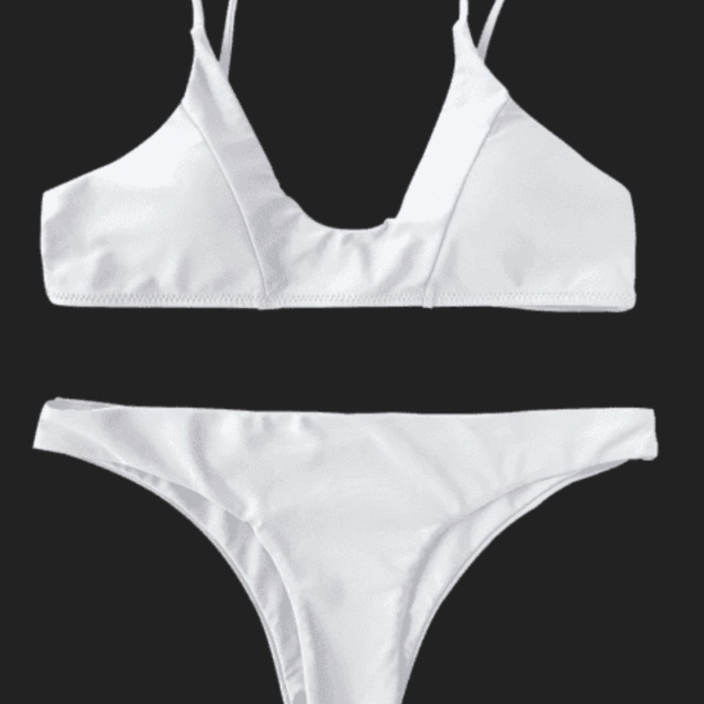 White Cami Bikini Set