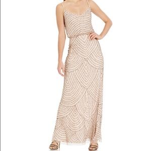 Adrianna Papell Beaded Blouson Gown