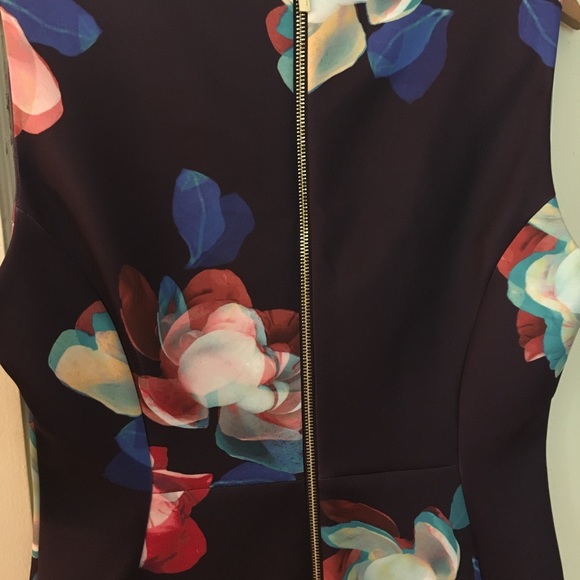 Calvin Klein Flower Print Scuba Sheath Dress - Picture 3 of 3
