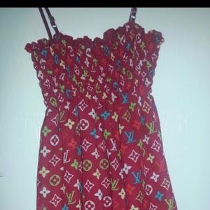 Authentic Louis Vuitton chiffon strappy tunic 6