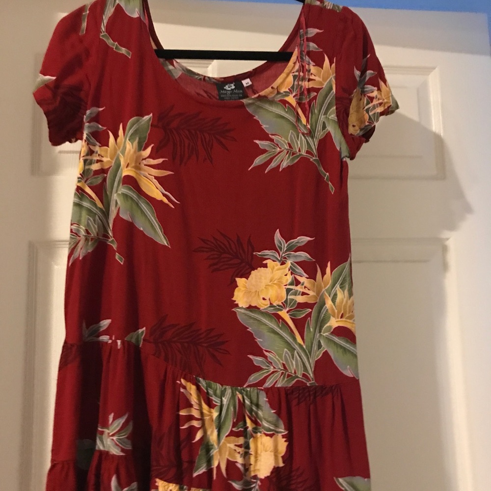 Hawaiian tropical drop waist dress. Rarely used