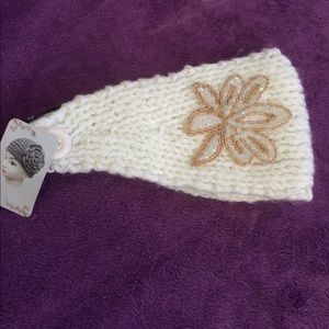 White Knit Headband