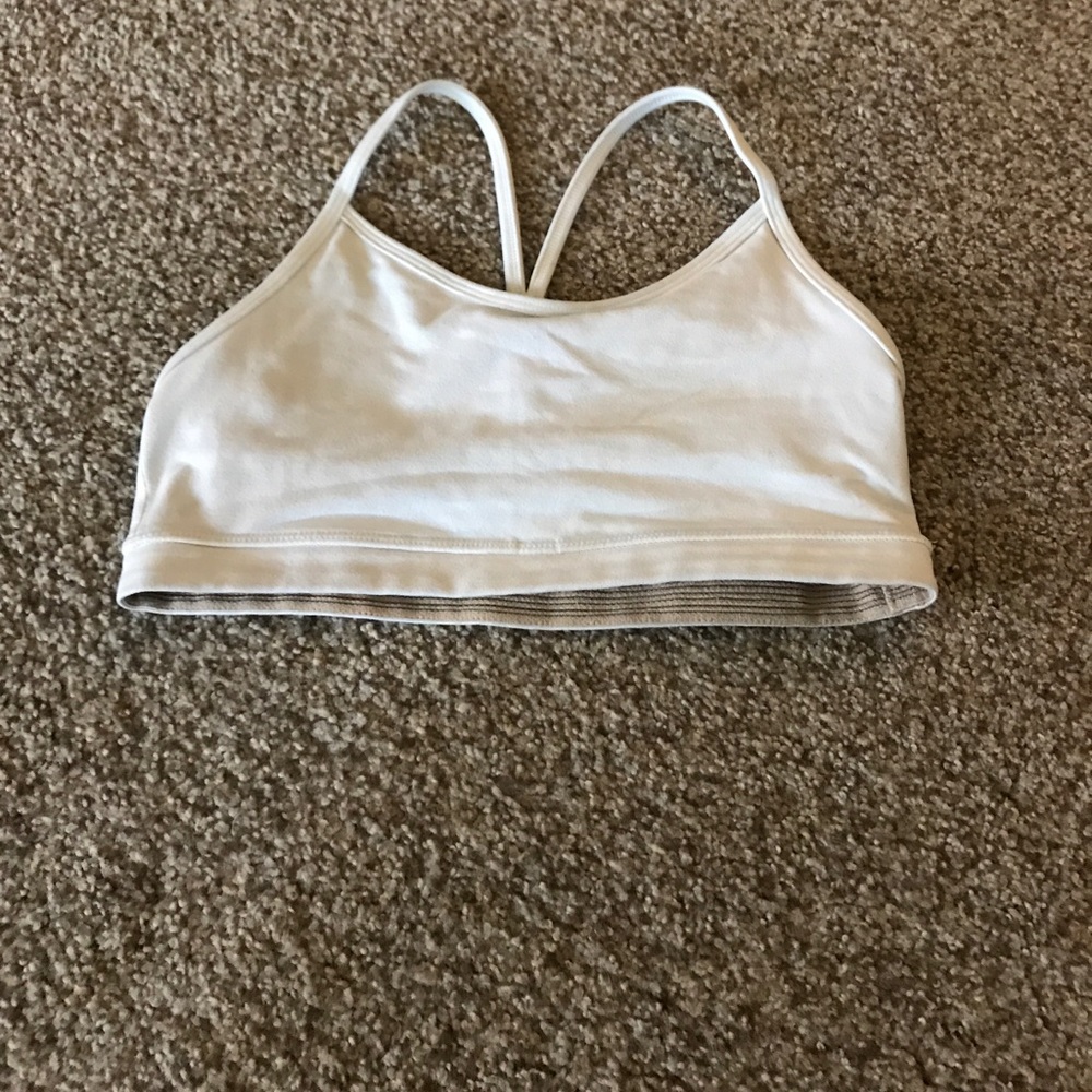 Lululemon white athletic bra
