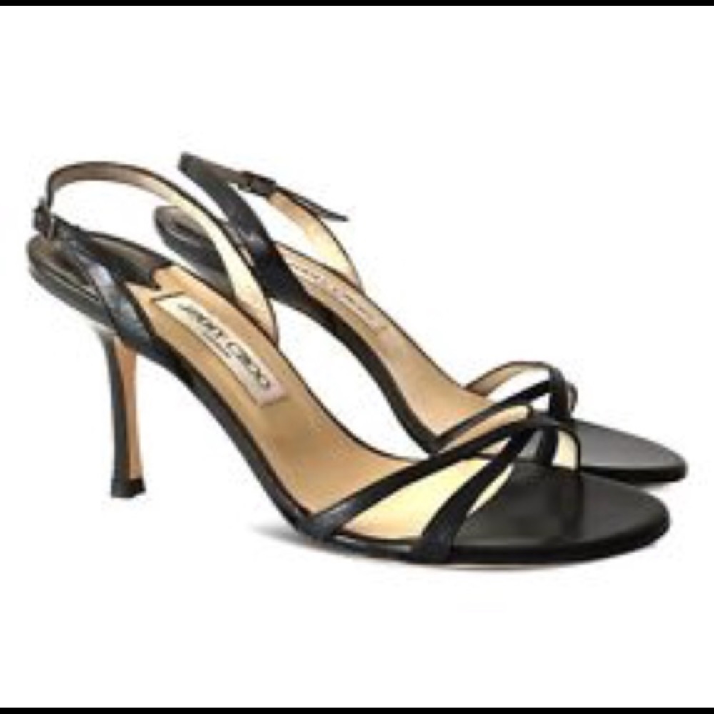 JIMMY CHOO - India black slingback heels
