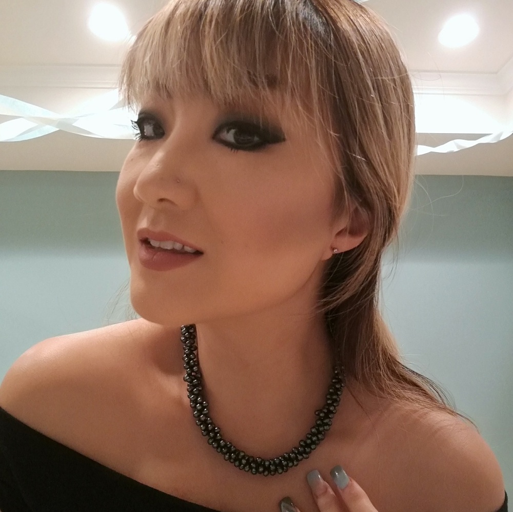 Authentic fresh water pearl 3 strands necklace