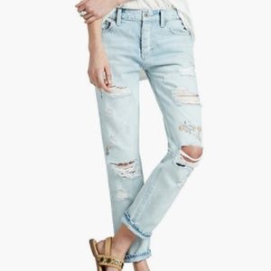 Lucky Brand Distressed Sienna Slim Boyfriend Jeans
