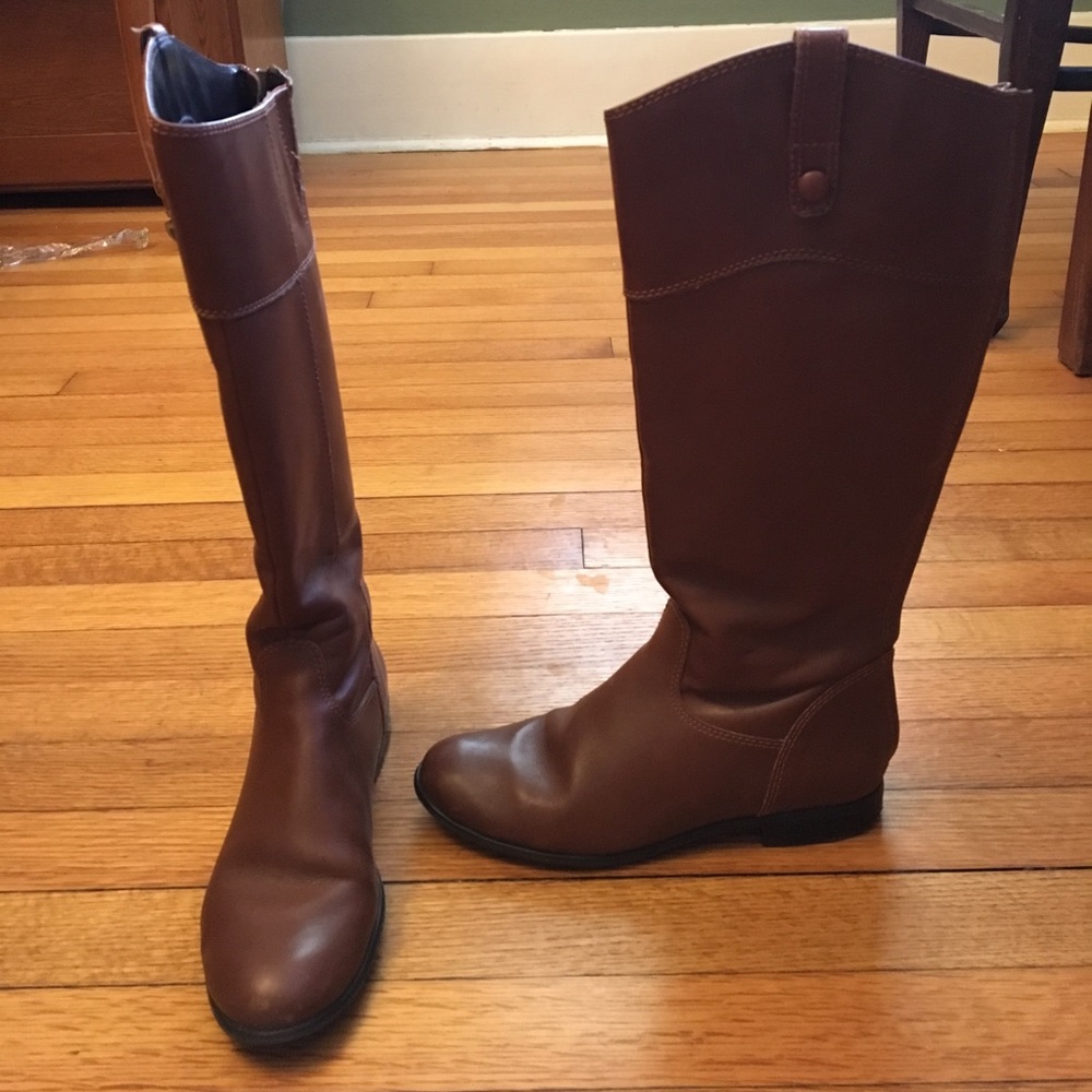 Ciao Bella Brown Leather Riding Boots