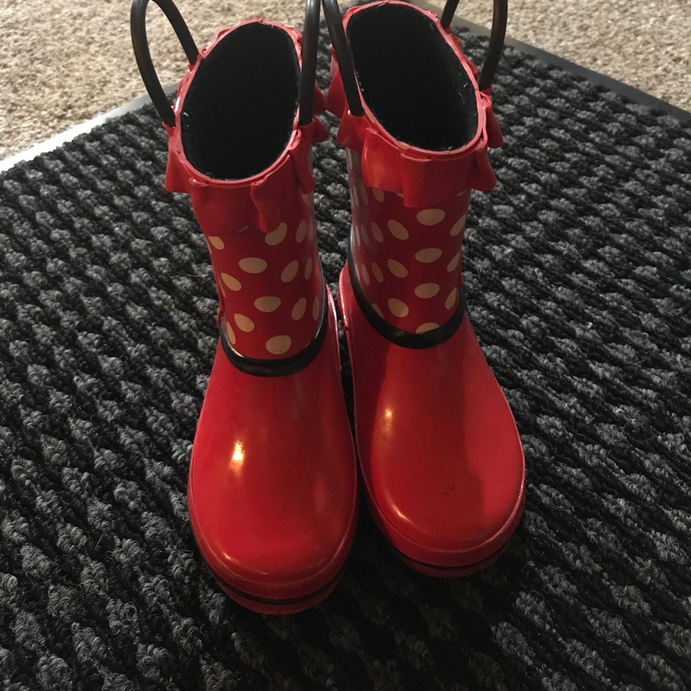 Rain boots, size 7/8 girl