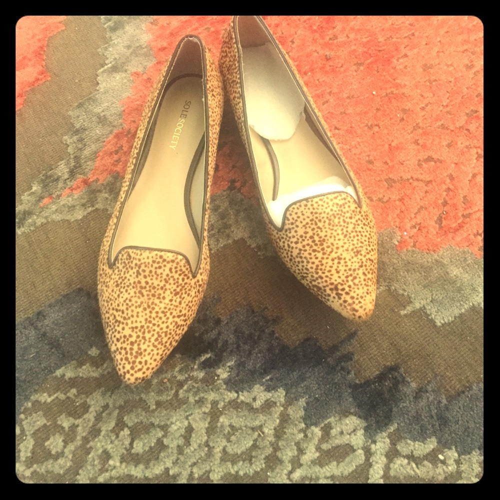 Sole Society brown & beige loafer size True 9