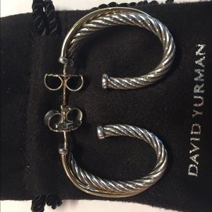 David Yurman oval hoop earrings