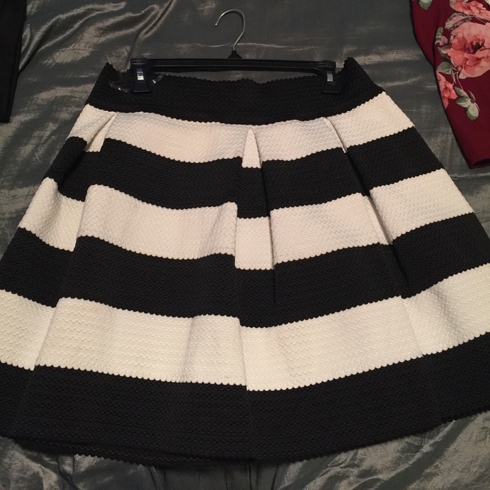 Black and white skirt
