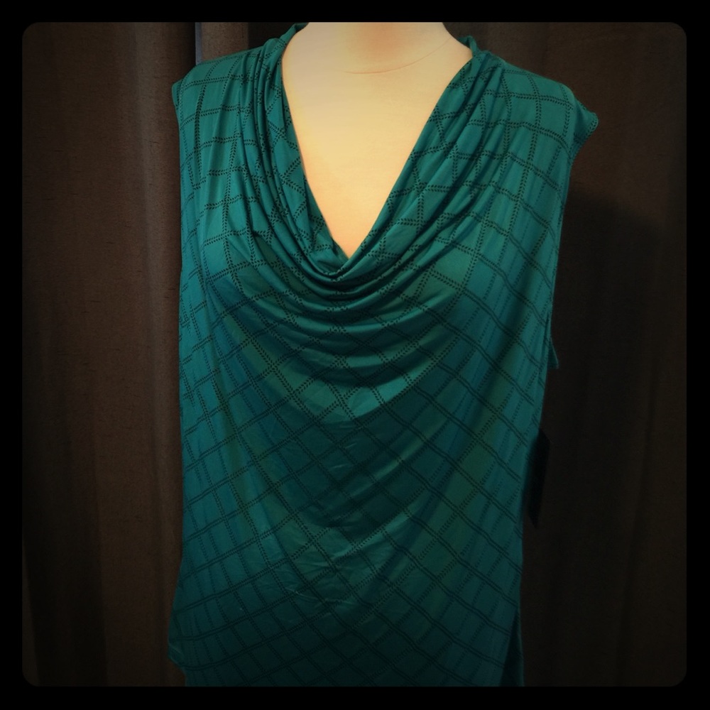 NWT-Silky drape dress tank