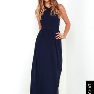 NWT navy blue maxi dress