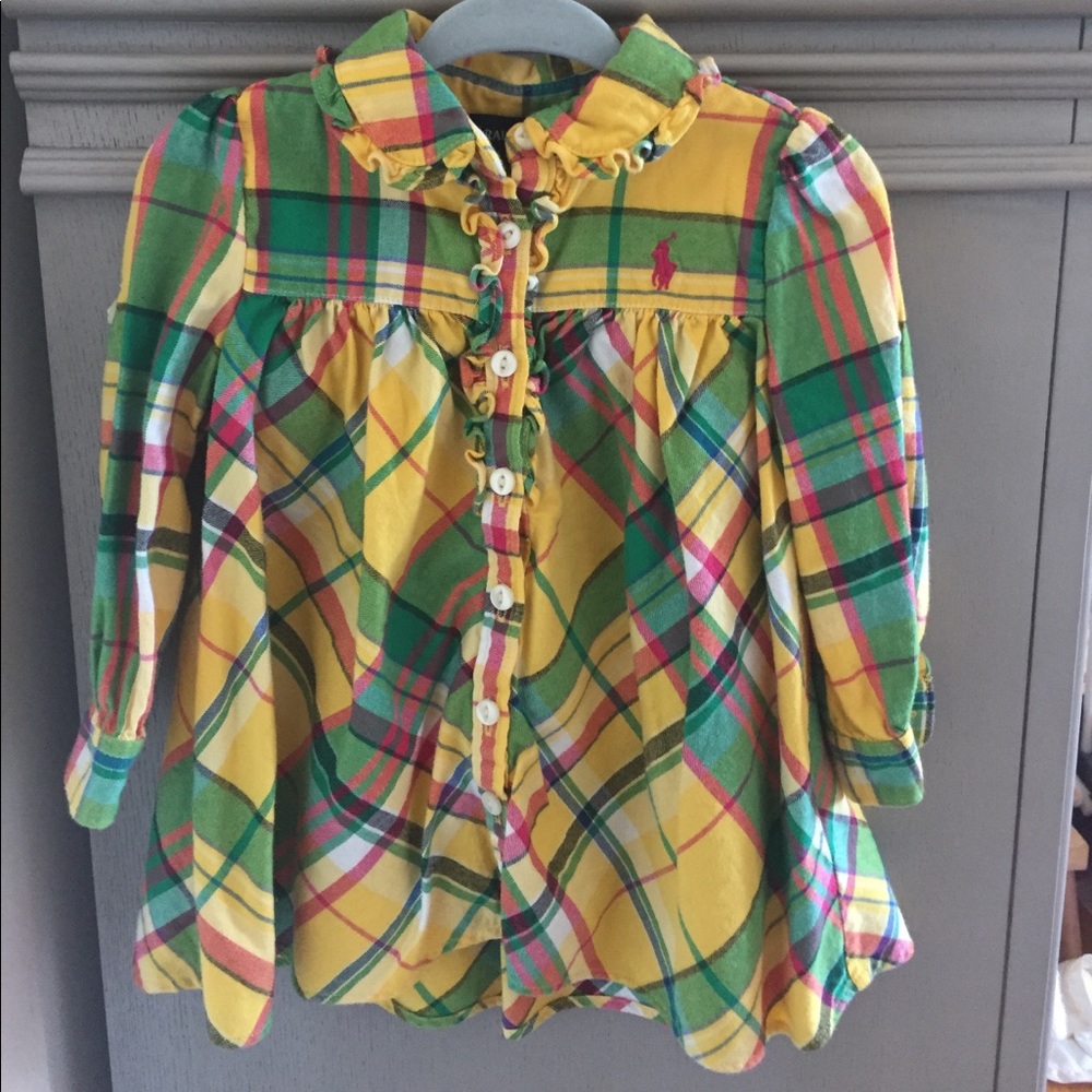 Ralph Lauren baby girl dress - size 12 months.