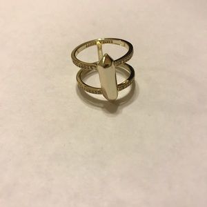 Kendra Scott Abra Gold Double Ring Size 7