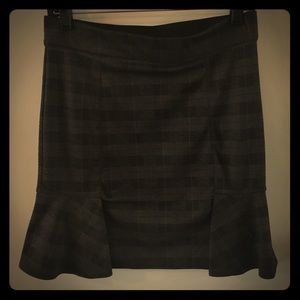 Max Studio Plaid Ruffle skirt