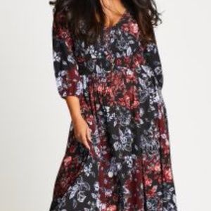 Puzzle Piece Printed Maxi Dress Puzzle Piece Printed Maxi Dress