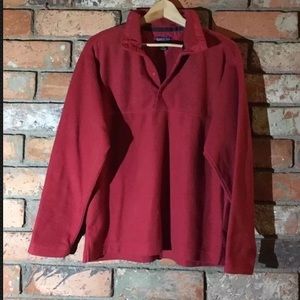 Patagonia Red Synchilla Pullover T Snap Fleece Sm