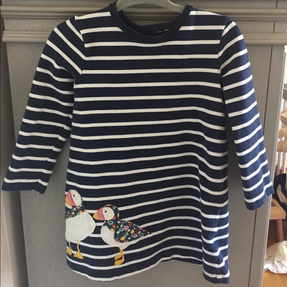 Baby Boden Striped Dress - Size 6-12 months